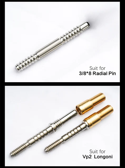 Precision 3/8 10th Insert Billiard Pool Cue Joint Pin Screw Accessories -  Carbonoid