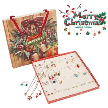 

DIY Christmas Advent Calendar For Kids Fashion Jewelry Advent Calendars Charm Bracelets Necklace Christmas Children Gift Box