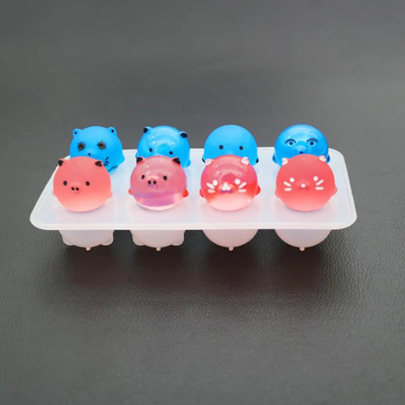 1pcs 3D Pig Resin Mold For DIY Jewelry Decorate Making UV Resin Jewelry Liquid Silicone Mold