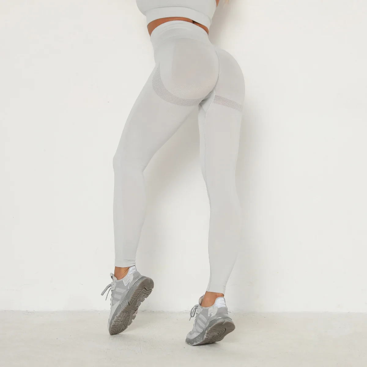 Women Gym Yoga Seamless Sports Pants Push Up Leggings Stretchy High Waist Athletic Exercise Fitness Leggings Activewear Pants