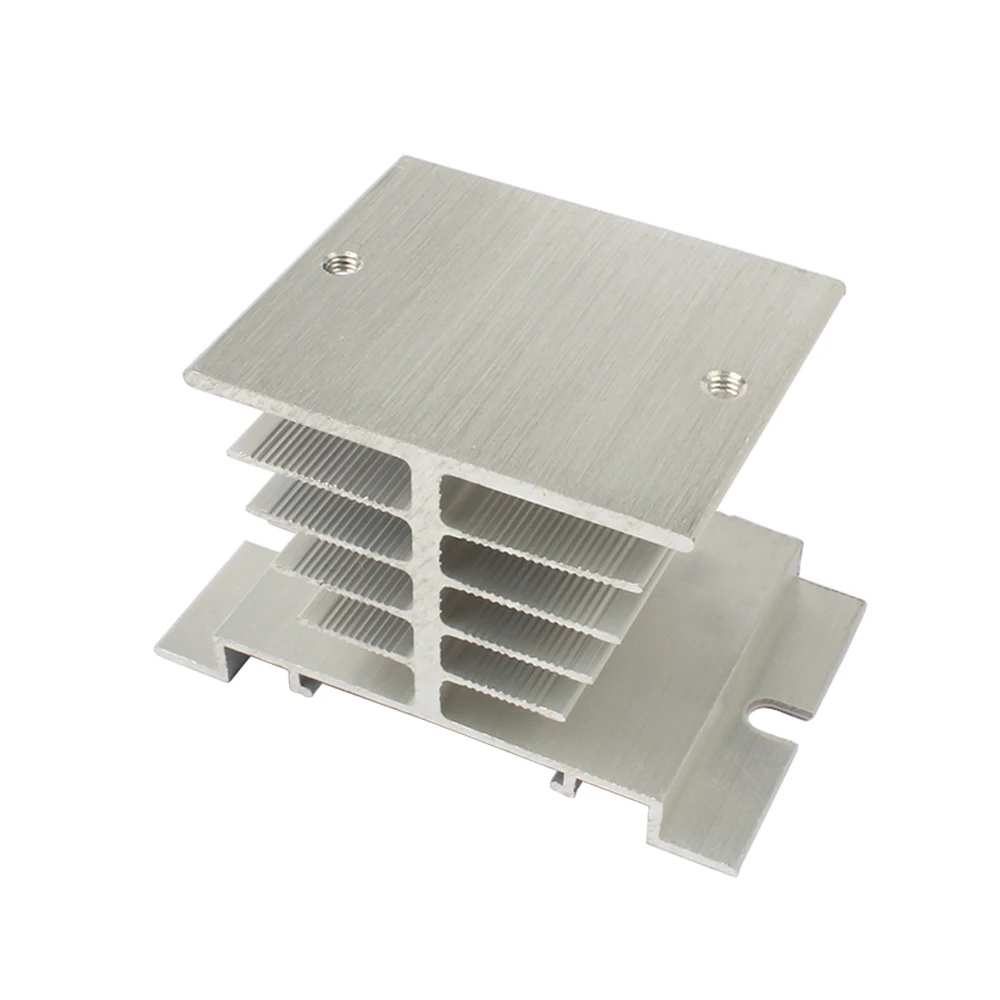 relay radiator Твердотельные реле SSR-10DA SSR-25DA SSR-40DA 10A 25A 40A на самом деле 3-32 В постоянного тока в переменный 24-380V AC SSR 10DA 25DA 40DA - Габаритные размеры: relay radiator