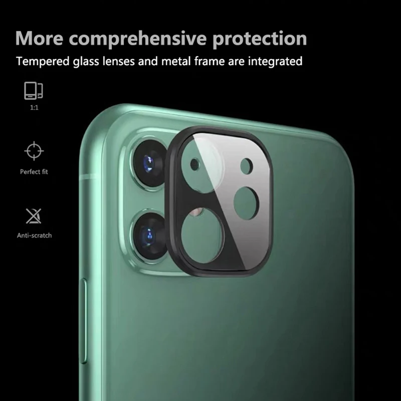 Задняя крышка объектива камеры протектор для IPhone 11 полное покрытие закаленное стекло объектив камеры протектор экрана