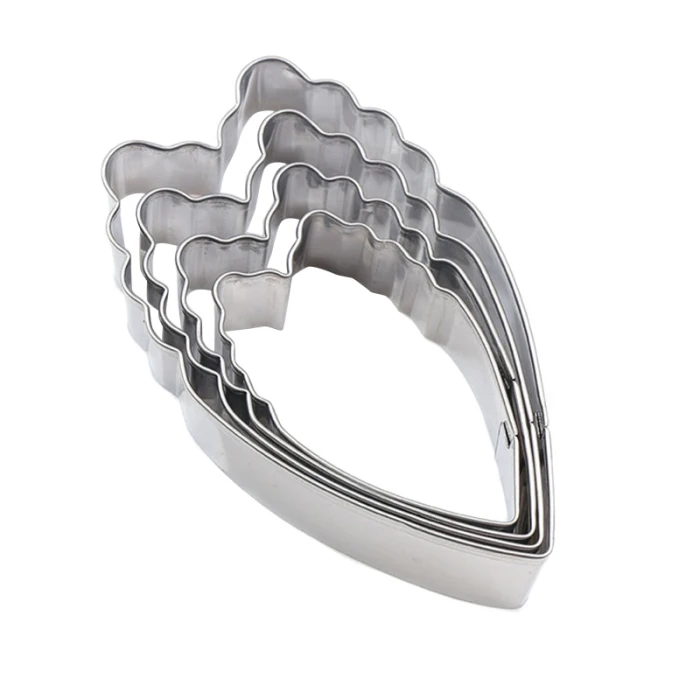 Stainless Steel Flower Petal Cookie Cutter Cupcake Mold Fondant Cake Mould DIY Decor MU8669
