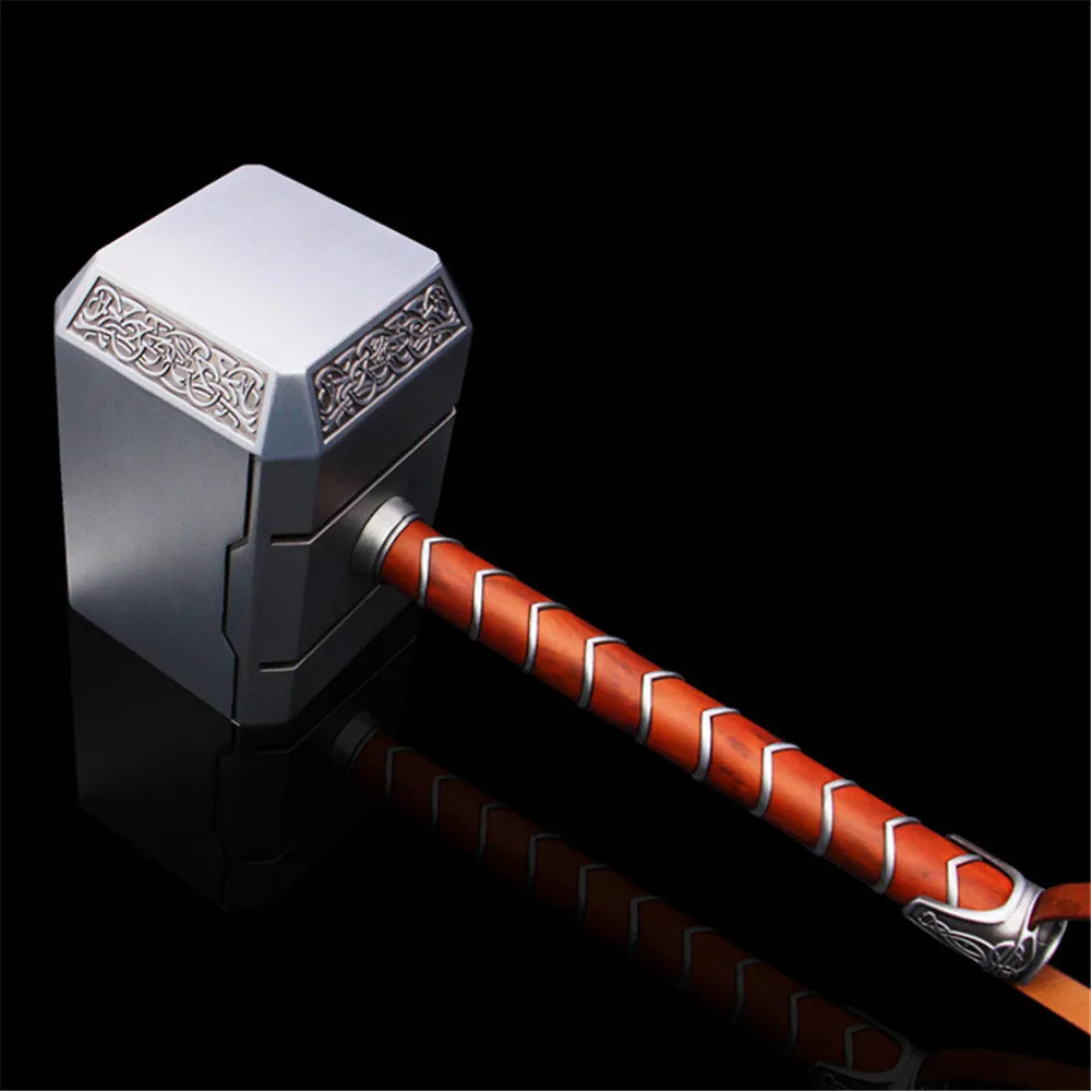 1:1 масштаб Мстители Тор руки Mjolnir фигурка куклы игрушки полностью Металлическая Статуя Бюст фигурка Коллекционная модель игрушка подарок
