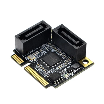 

Mini PCI-E PCI Express to SATA 3.0 Adapter Hard Disk External SSD Expansion Card 2 Port