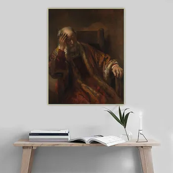 

Citon Rembrandt《An Old Man in an Armchair》Canvas Art Oil Painting Artwork Poster Picture Wall Background Decor Home Decoration
