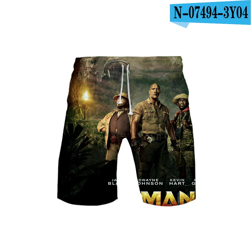 Jumanji Добро пожаловать в джунгли 3D игры шорты для мужчин пляжные шорты Sainte Seiya Толстовка Harajuku спортивный костюм Гавайские шорты Прямая поставка - Цвет: 3