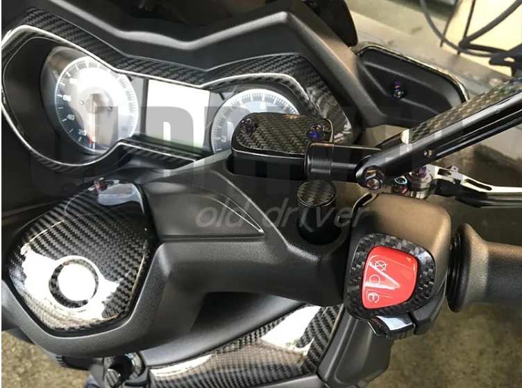 

Suitable for yamaha Yamaha xmax300 carbon fiber faucet cover patch shiny xmax250 carbon fiber