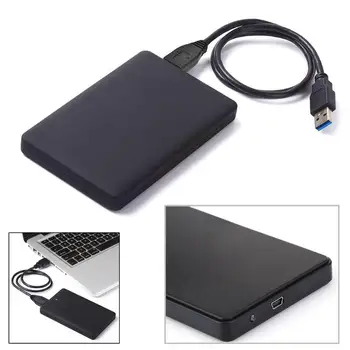 

Portable 2.5 inch USB 2.0 SATA HDD SSD Box Enclosure External Hard Disk Case