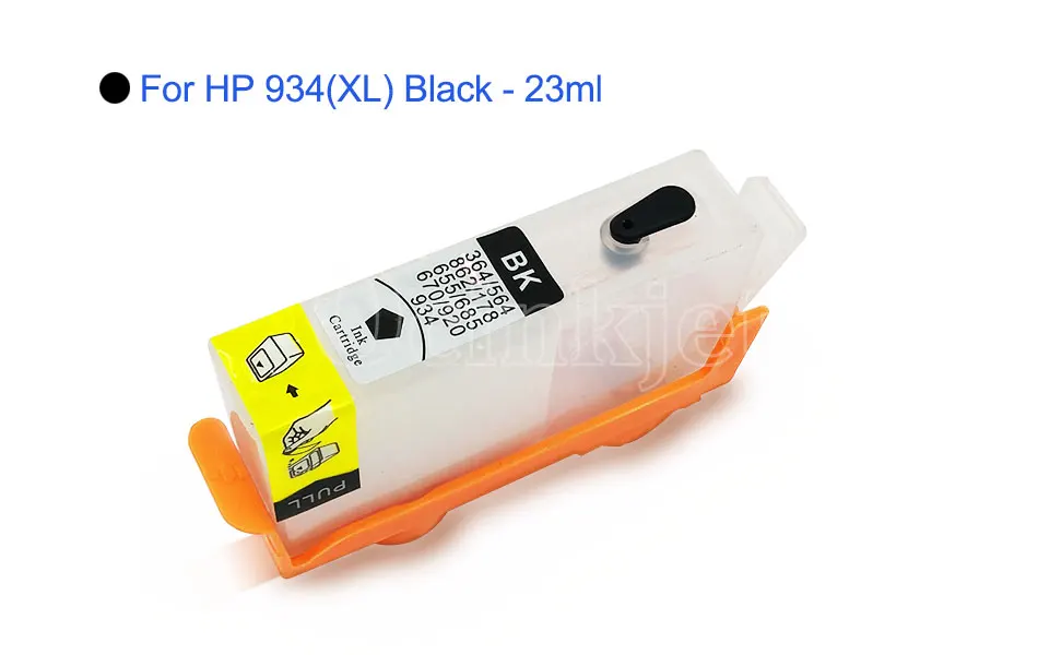 Для hp 934 XL 935XL пустой перезаправляемый картридж подходит для hp Officejet Pro 6230 6830 6815 6812 6835 принтер с чипы