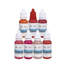 Профессиональная Перманентная помада для бровей, 7 цветов, микроблейдинг, пигментные краски, чернила для татуажа губ, 15 мл, инструмент для красоты