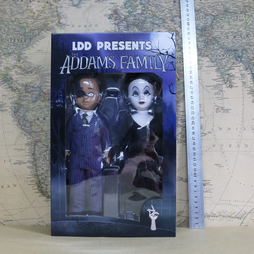 

LDD PRESENTS Addams Family Gomez and Morticia Film Movie Living Dead Dolls Action Figure Model Toy Original Collection