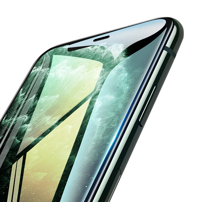 Закаленное стекло для защиты экрана iPhone 11 Pro Max полноэкранная Защитная пленка с