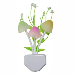 Lampe LED avec capteur de fleur champignon colorée, nouveauté, veilleuse pour chambre à coucher ou chambre d'enfant, 220V, 2022 