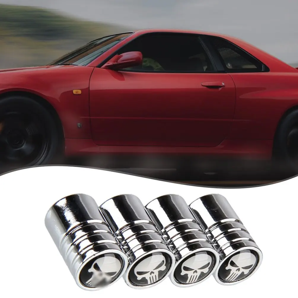 1PC Automotive Universal Conversion Accessories Metal Long-toothed Gimmick Style Valve Cap Tire Valve Cap