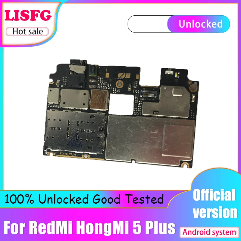Материнская плата для Xiaomi Redmi Hongmi 5 Plus разблокированная основная 32 Гб 64 ГБ