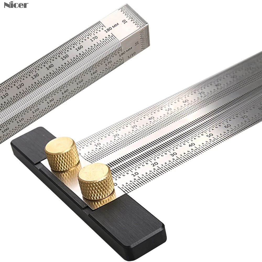 180mm Right angle cross ruler Ultra Precision Marking Ruler-High-precision Scale Ruler T-type Hole Ruler Stainless Woodworking Scribing Mark Line Gauge Carpenter Measuring Tool 180mm Right angle cross ruler Ultra Precision Marking Ruler-High-precision Scale Ruler T-type Hole Ruler Stainless Woodworking Scribing Mark Line Gauge Carpenter Measuring Tool