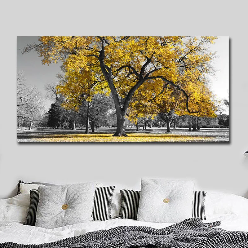 

Tree Life Money Tree Abstract Oil Painting on Canvas Scandinavian Posters and Prints Modern Wall Art Picture for Living Room