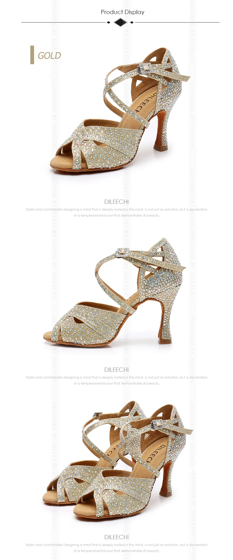 鞋子图片展示-金色-1