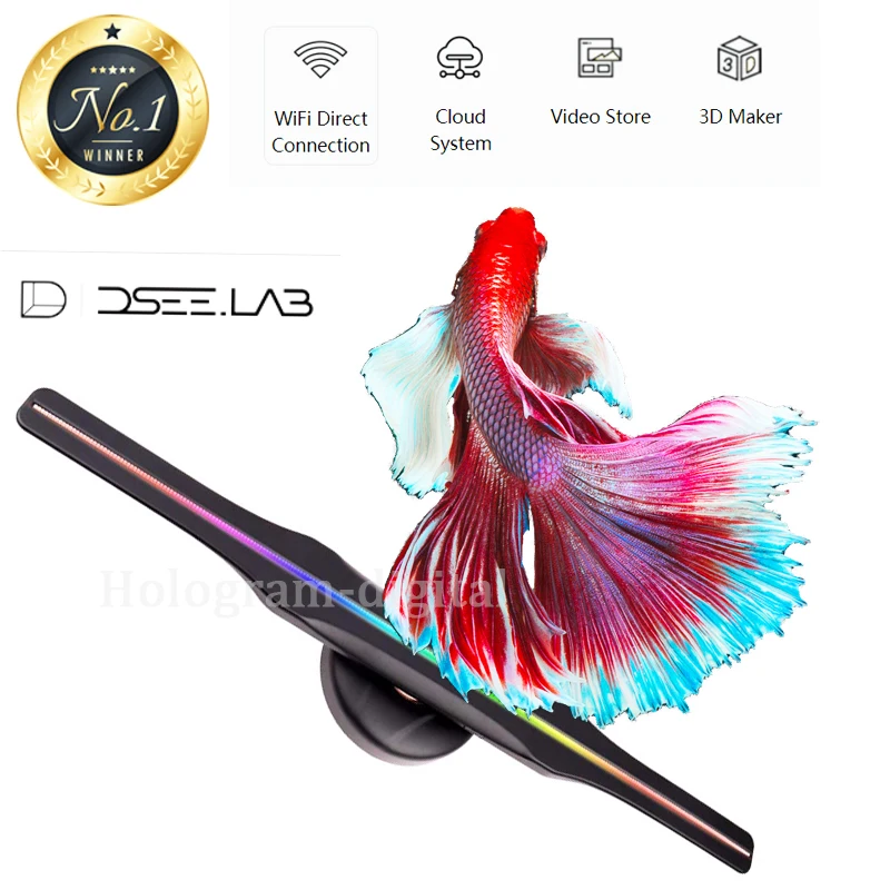 Голографический вентилятор Dseelab ds50s 3d проектор светодиодная реклама
