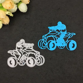 

Men Riding Motorcycle Metal Cutting Dies Stencils for DIY Scrapbooking Album Paper Cards Decorative Crafts Embossing Die Cuts
