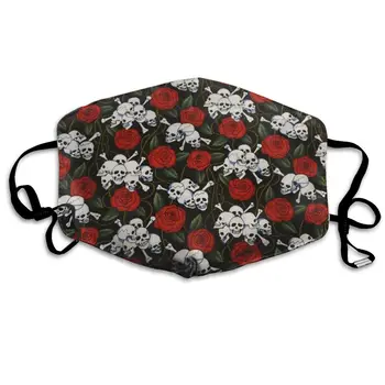 

Rose Skull print Dustproof and windproof mask, washable and reusable, suitable for outdoor sports