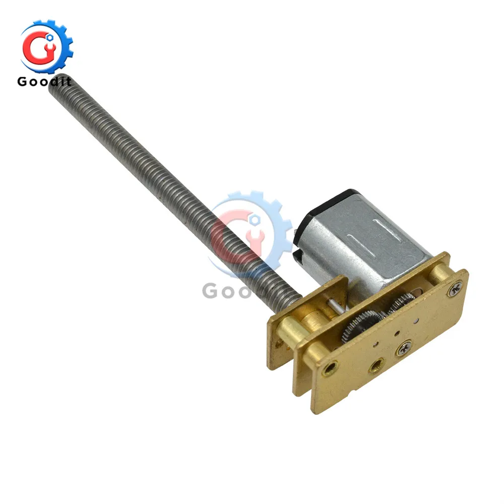 GA1024-N20-M4* 55 DC винтовой мотор-редуктор DC 3V 6V 12V интеллектуальная игрушка автомобиль DC мотор-редуктор аксессуары низкооборотный двигатель