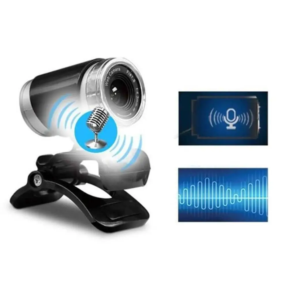 

1 Pcs Desktop Computer Camera With Microphone Free Drive Usb Qlh01 Hd Microphone Auto Focus Auto White Balance