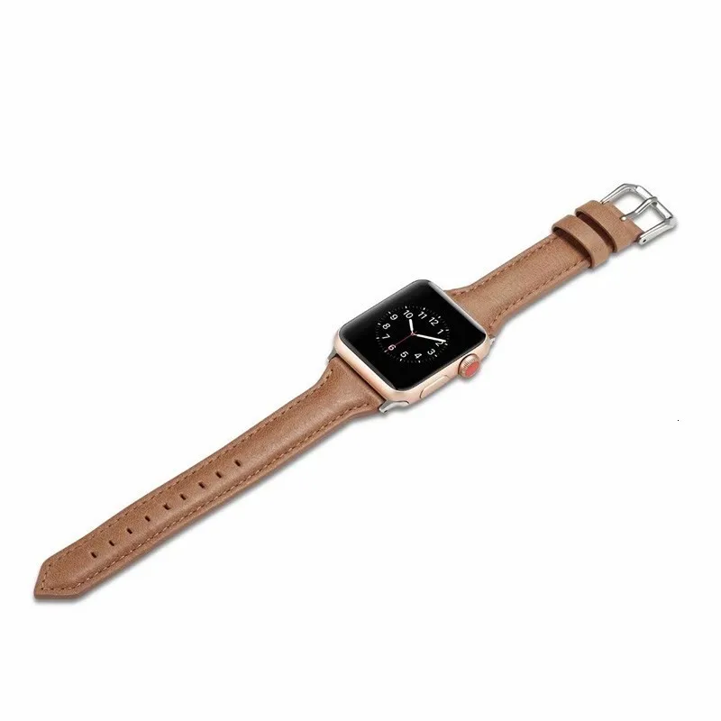 Кожаный ремешок для apple watch 44 мм серия 5 4 3 2 1 ремешок для iwatch 38 мм 42 мм браслет умные аксессуары замена запястья