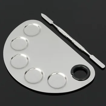 

Pro Cosmetic Stainless Steel Face Makeup Palette Spatula Foundation Mixing Tool 667D