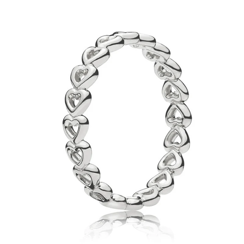 Boosbiy, Новое поступление, изящные серебряные кольца на палец с изображением Минни и Микки, свадебные кольца с кристаллами для женщин, вечерние, подарок - Цвет основного камня: R024
