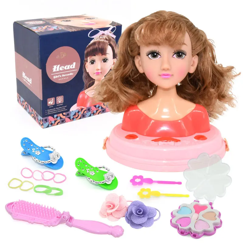 Makeup & Hair Dressing Heads Cosmetics & Jewellery Ourine Girls Princess  Hair Styling Head Toys Doll Playset Accessories Pretend Play Hair Styling  Set Gift 