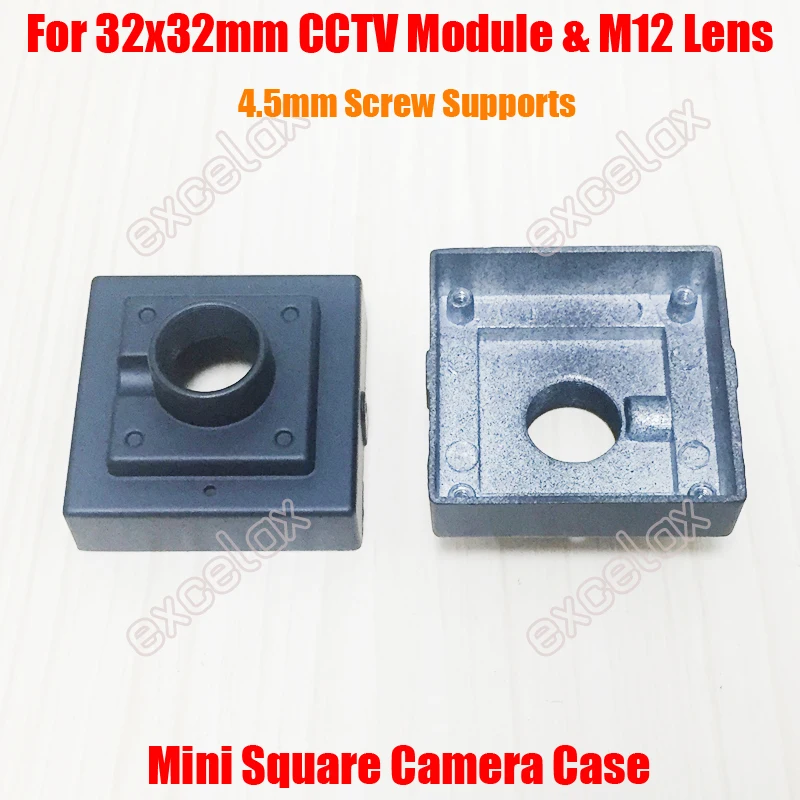10 шт./лот 32x32 мм CCD CMOS аналоговая камера мини квадратный чехол Металл ATM FPV CCTV модуль Плата M12 объектив использовать корпус