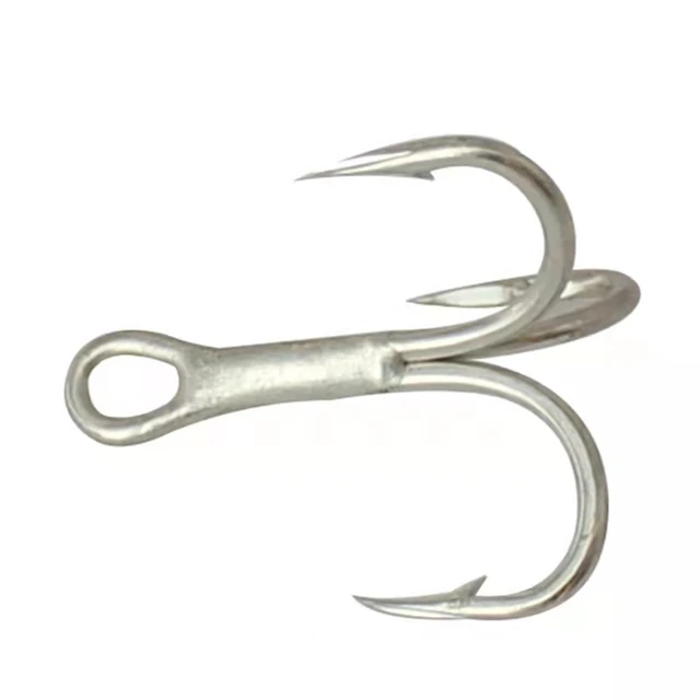 wholesale 500pcs treble fishing hooks Sharpened Treble Hooks Fishhook  Tackle 6 Size 2/4/6/8/10/12 - AliExpress