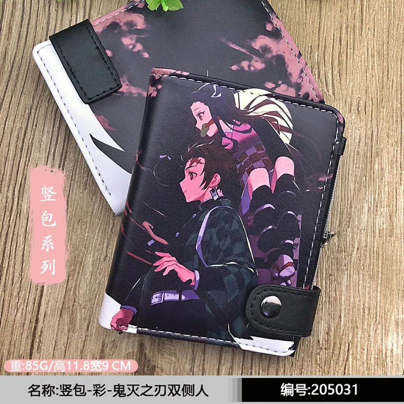 Demon Slayer Аниме Demon Slayer: Kimetsu no Yaiba короткий кошелек из искусственной кожи Kamado Tanjirou/Nezuko держатель для карт кошелек - Цвет: Demon Slayer