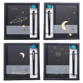 

1Set Notebook Planner Travel Journal Agenda Organizer Pen Tape School Stationery