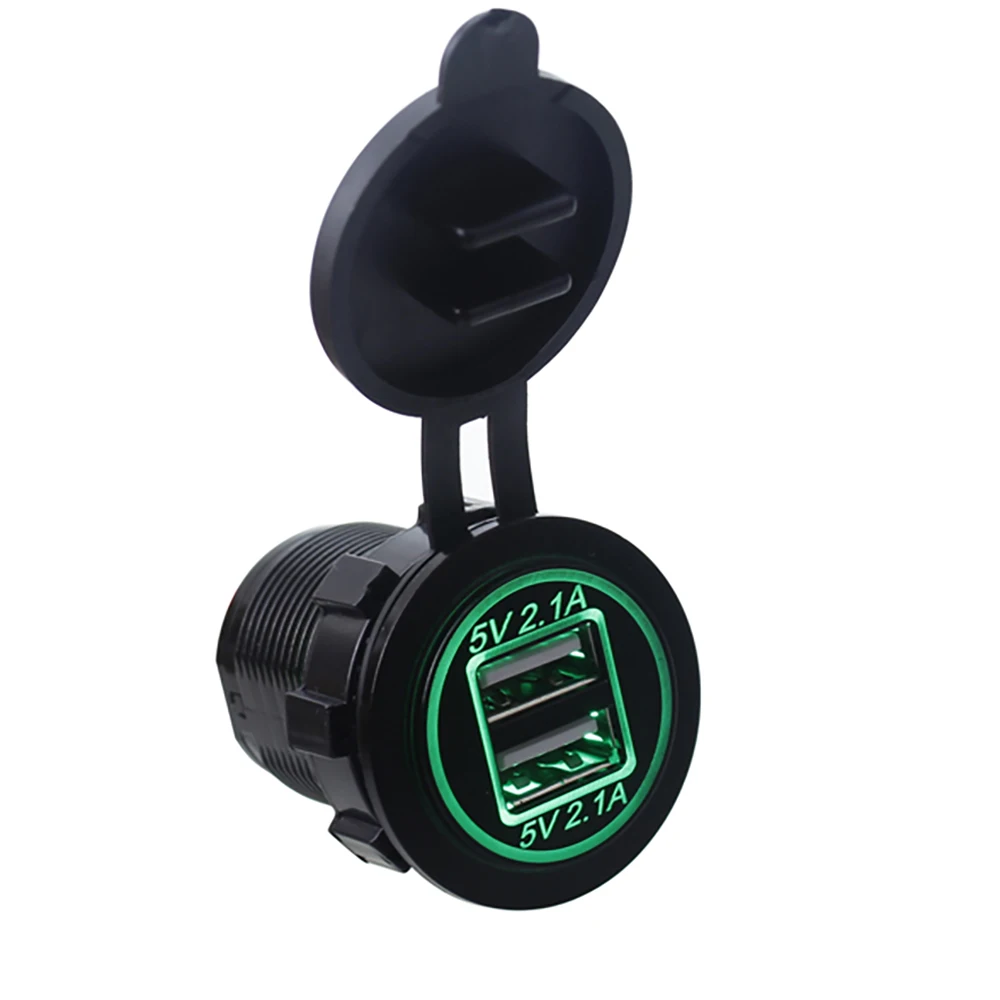 

ANMONE Car Cigarette Lighter Socket 12-24V Waterproof Car Boat Motorcycle Cigarette Lighter Sockets Splitter Power Plug Outlet