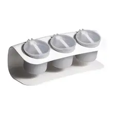 Коробка для приправ 3 в 1 коробка для хранения приправ набор, используется на кухне для приготовления пищи пластик для различия различных приправ