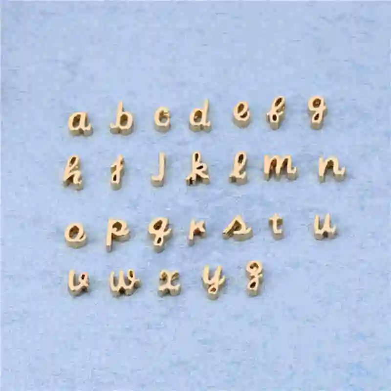 Ожерелье с буквами алфавита для женщин маленькая нижняя часть 8 мм ожерелье