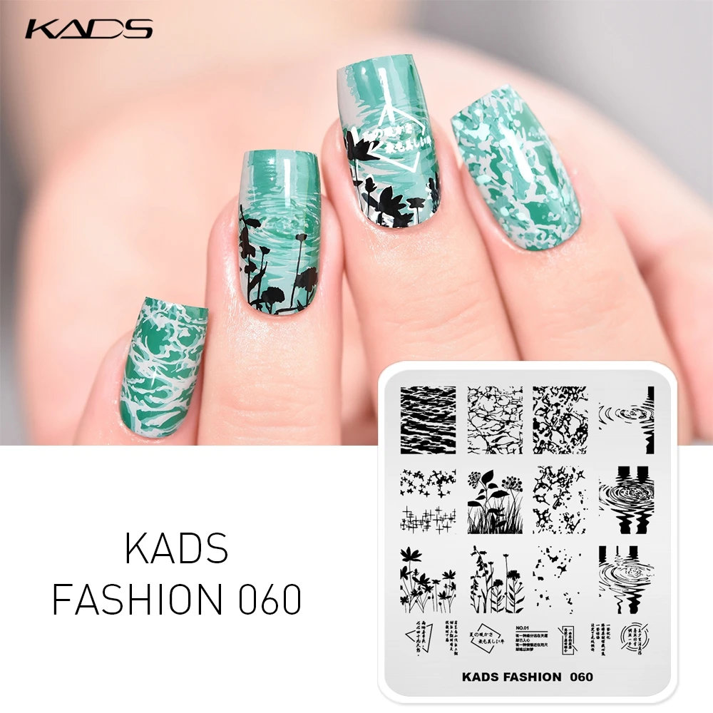 

1pc New Arrival Nail Stamping Template Ripple Pattern DIY Image Stencil Beauty Tools for Nail Art Image Stamper 3D Printing Tool