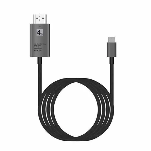 Серый USB C type C к HDMI адаптер USB 3,1 USB-C к HDMI 4K 2K адаптер переходник для MacBook/huawei Matebook/Smasung S8 - Цвет: Серый