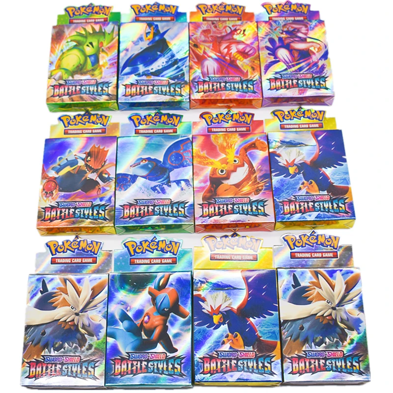 Покемон карточка 1 коробка игрушки 25 шт. TCG: меч и щит боевой стиль бустер сумка