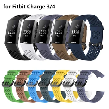 

Wristband For Fitbit Charge 4/3 Watchband Breathable Sport Band Silicone Wrist Bracelet Strap For Fitbit Charge 3 Accessories