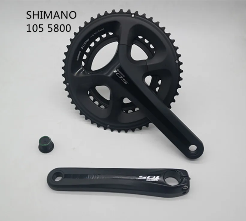 SHIMANO FC 5800 105 2x11 скоростной шоссейный велосипед двойной шатун 50 34T 53 39T 170 / 175 мм HOLLOWTECH