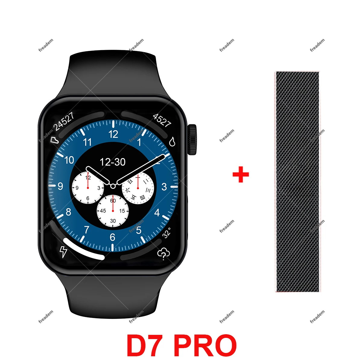 Smartwatch D7 Pro 1.77"  HD Screen GPS Bluetooth Call Heart Rate Long Life Battery for Men Women Android IOS PK W37PRO IWO7 