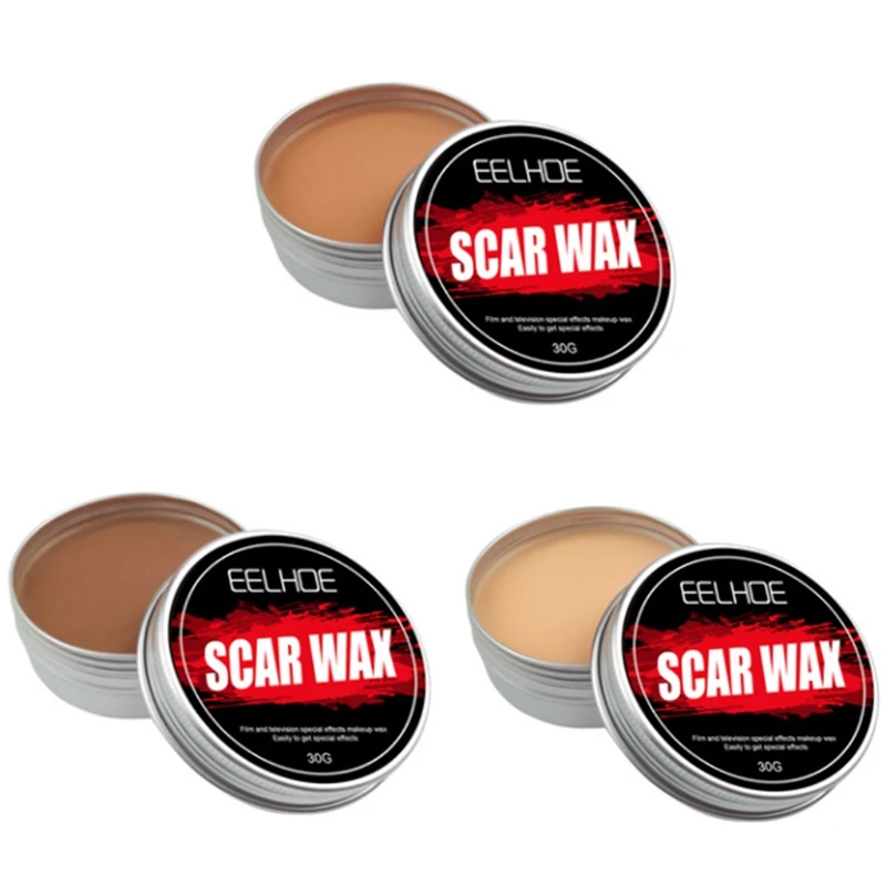 30g Nose Wound Scar Wax Professional Modeling Pulty Halloween Cosplay Drama Special Effects Stage Makeup Fake Scars | Красота и