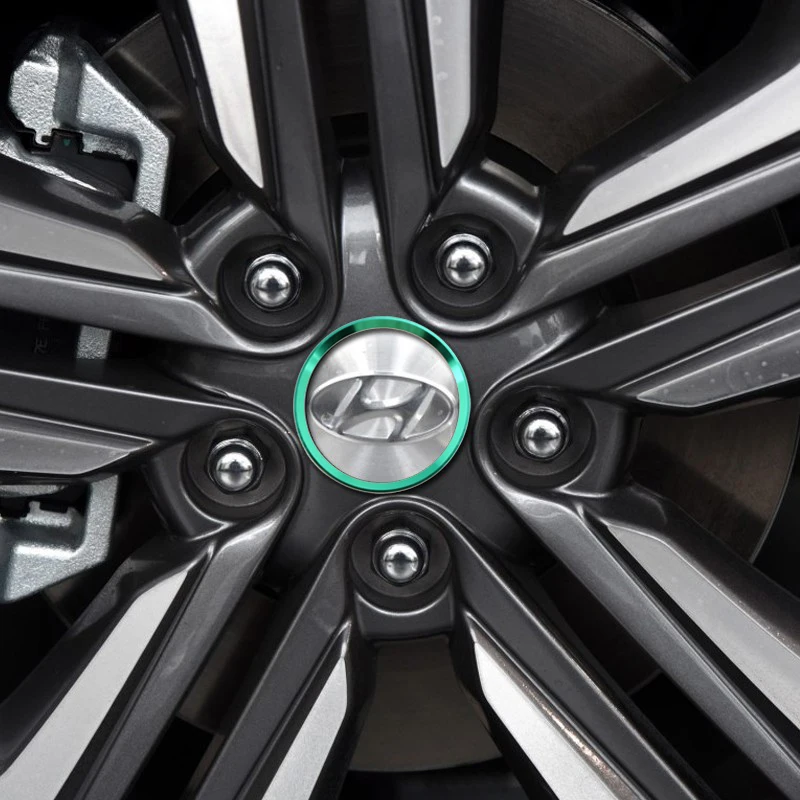4pcs Car Styling Ring Wheel Hub Decoration Circle For Hyundai Tucson Solaris I30 Creta Ix35 I40 IX20 car stickers Accessories car wheel hub decoration
