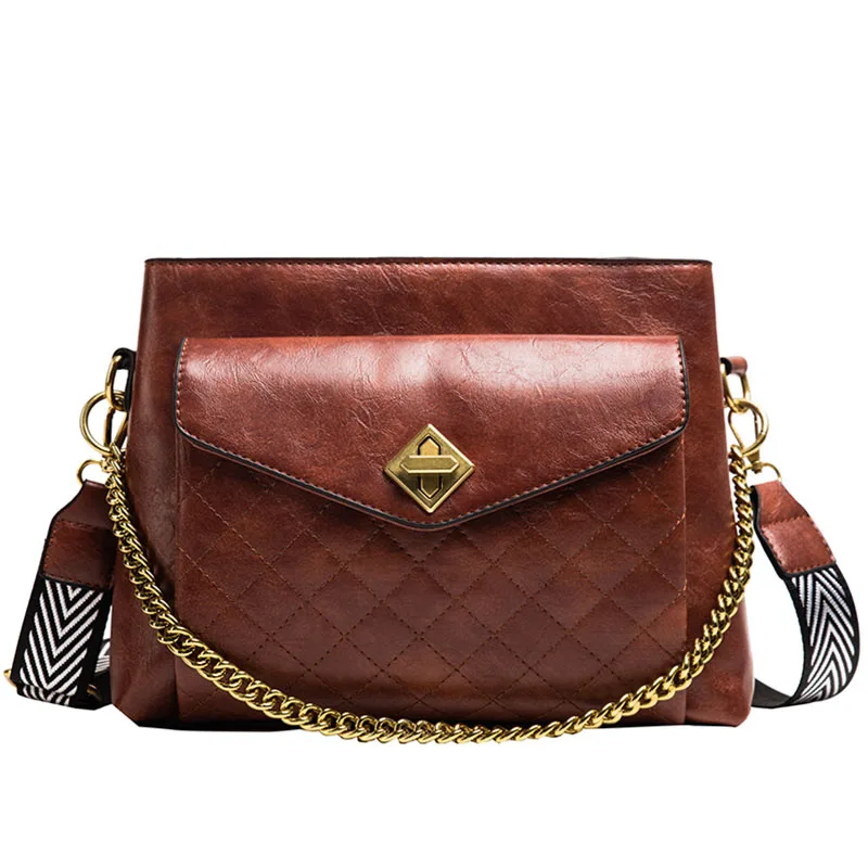 Новые модные женские сумки через плечо от известного бренда, роскошные сетчатые сумки, женские сумки, дизайнерские кожаные сумки высокого качества, женская сумка - Цвет: Brown