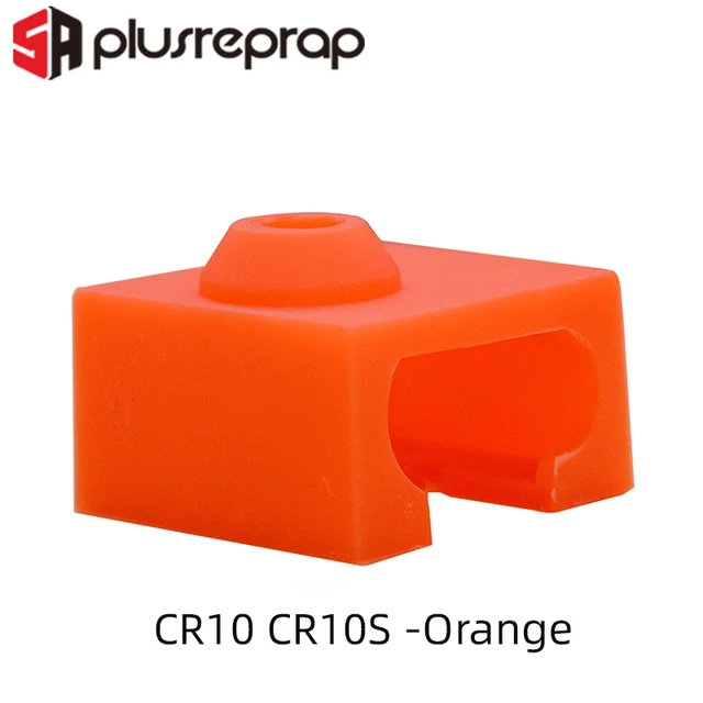 3D Printer Parts Silicone Sock for V6 Volcano MK8/MK9/CR10/CR10S Heated Block Warm Keeping Cover CR10 CR10S -Orange