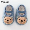 Boys Girls Children Home Shoes 2021 Winter Cute Baby Toddler Warm Plush Floor Socks Soft Sole Kids Indoor House Fur Slippers 6